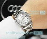 Rolex Datejust Copy Watch White Dial Stainless Steel Watchband
